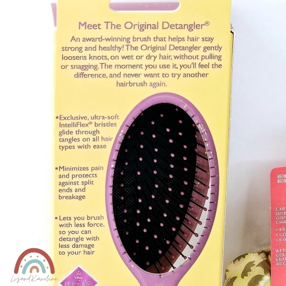 New! Disney Princess Tiana Wet Brush Goody Tiara Crown Headband Detangler Set - Picture 7 of 10